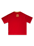 RED LACED T-SHIRT